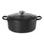 Le Creuset Signature Hrniec s pokrievkou 22 cm čierna