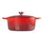 Le Creuset Signature Hrniec s pokrievkou 22 cm červená