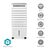 Nedis COOL116CWTW biela / Mobilný ochladzovač vzduchu / SmartLife / 65 W / 5 l / 3 rýchlosti / 215 m3-h / diaľkové ovládanie 