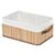 Compactor Bamboo - Bambusový úložný košík / prírodný bambus-len / 32 x 25 x v15 cm
