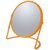 Spirella Akira kozmetické zväčšovacie zrkadlo matná oranžová / oceľ