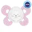 Chicco Physio Comfort Cumlík 6-12 mesiacov 1 ks ružová / Ergonomický tvar / silikónový