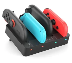 iPega SW2081 čierna / Nabíjacia stanica / JoyCon Nintendo Switch 1 a 2 / 8 slotov
