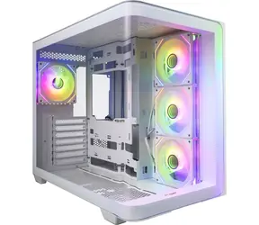 Fortron FSP M580-WP biela / Midi Tower skriňa / ATX / 270 ° sklo / ARGB / GPU 445 mm