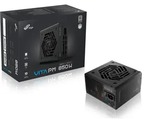 Fortron FSP VITA PM biela / Napájací zdroj / 850W / ATX 3.1 / 80PLUS Platinum / 120mm ventilátor / modulárny