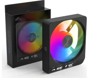Fortron FSP ZENFAN-BA čierna / Ventilátor / 140 mm / ARGB / PWM / digitálny displej / 26 dB