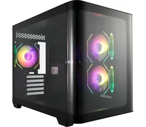 Fortron FSP S380-BA čierna / PC skriňa / Micro ATX / bez zdroja / ARGB / priehľadná bočnica