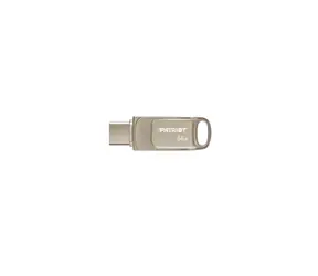 Patriot TAB T560 64GB strieborná / Flash disk / USB-A + USB-C / USB 3.2 Gen 1 / čítanie: 120 MB/s