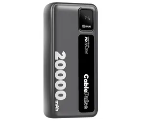 Obal:Me CablePulse 20000mAh 22,5W čierna / Powerbanka / integrované káble / USB-C / USB-A