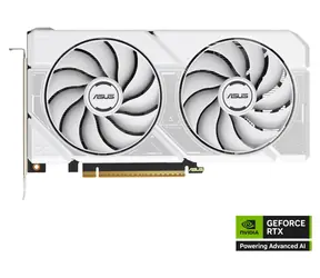 Asus DUAL GeForce RTX 5060 OC 8GB biela / Grafická karta / 2565 MHz / 8GB GDDR7 / 128-bit / 1x HDMI + 3x DP / 550W