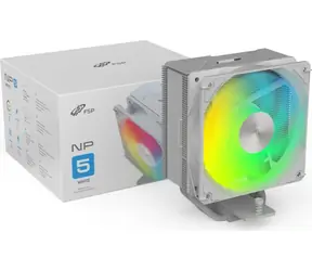 FSP NP5-WA biela / Chladič CPU / 120 mm / 800-1600 RPM / 28 dB / 4 heatpipes / PWM / Intel + AMD
