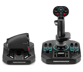 Thrustmaster Sol- R 4 HOTAS / Joystick a plynová páka / 58 tlačidiel / 13 osí / HEART / RGB / pre PC