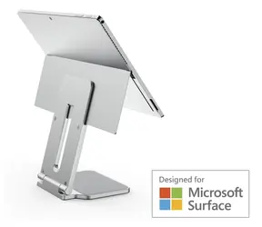 Kensington Stojan pre Surface Pro & Go platinová / Stojan pre tablet / hliník / nastaviteľný / Surface Pro 7-10, Go 2-4