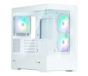Zalman P30 V2 biela / mATX / Mini-ITX / 1x USB-A 3.0 / 1x USB-C 3.0 / 1x 120mm ARGB / bez zdroja / priehľadná bočnica