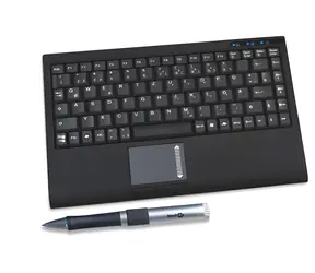 Keysonic ACK-540U+ (US) čierna / Mini klávesnica / Touchpad / USB