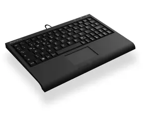 Keysonic ACK-3410 IT čierna / Mini klávesnica / Touchpad / USB / 80 kláves
