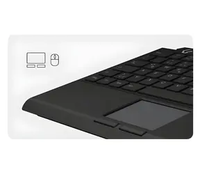 Keysonic KSK-5210ELU čierna / Mini klávesnica / Touchpad / USB / LED podsvietenie / DE