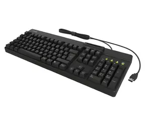 Keysonic KSK-8040U-CR čierna / Klávesnica / full-size / USB / čítačka SMART kariet ISO 7816