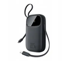 Baseus EnerFill FC31 10000mAh čierna / Powerbanka / 22,5 W / USB-C / USB-A / Lightning
