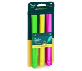 3Doodler Štart Filament Eko Neon Glow / Náplň pre 3D pero / ECO-PCL / 2,5 mm / 75 ks