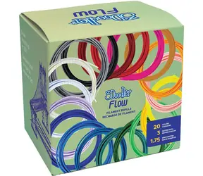 3Doodler Flow-Fills / Náplň pre 3D pero / PLA / 1,75 mm / 20 ks / mix farieb