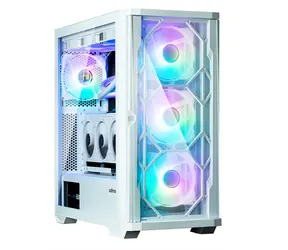 Zalman Z10 DUO biela / Skriňa PC / Mid Tower / ATX / 2x USB 3.0 + 1x USB-C / 4X ARGB 120mm / priehľadná bočnica