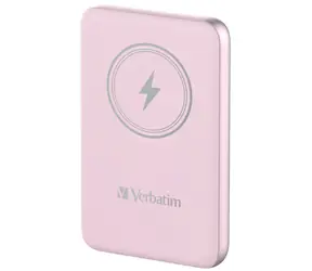Verbatim Charge 'n' Go 10000mAh ružová / Magnetická bezdrôtová powerbanka / USB-C / MagSafe / 15-20W