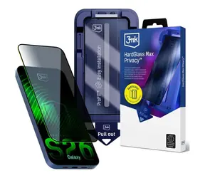 3mk HardGlass Max Privacy FrameFit / Ochranné sklo / Samsung Galaxy S26 / 9H / Privacy filter 28°