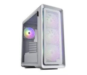 Fortron CUT593P biela / PC skriňa / Big Tower / ATX / 4X 140mm ARGB / bez zdroja / priehľadná bočnica