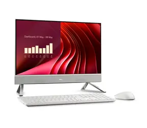 DELL 24 All-in-One EC24250 biela / All-in-One počítač / 23,8" FHD / Intel Core i5-1334U / 16GB DDR5 / 512GB SSD
