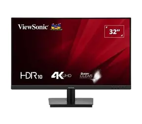 32" ViewSonic VA3208-4K-HD čierna / Monitor / VA / 3840 x 2160 / 60 Hz / 4ms / 300cd-m2 / 2x HDMI / DP / VESA