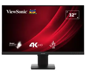 32" ViewSonic VG3208-4K čierna / Monitor / VA / 3840 x 2160 / 60 Hz / 4 ms / 300 cd/m2 / 2x HDMI / DP / repro / HAS