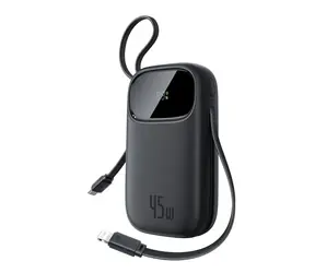 Baseus EnerFill FC31 Qpow 3 čierna / Powerbanka / 20000mAh / 45W / USB-C a Lightning v tele / USB-A
