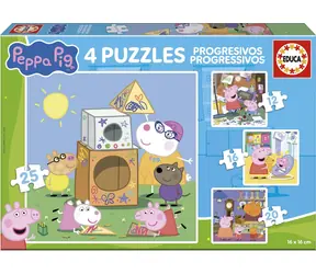 Educa Puzzle Prasiatko Peppa 4v1