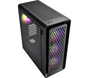 Fortron CUT593A čierna / PC skriňa / Big Tower / E-ATX / 4X 140mm ARGB / bez zdroja / priehľadná bočnica