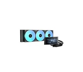 DEEPCOOL LT360 VISION ARGB čierna / Vodné chladenie CPU / 360 mm / 4,5" LCD / ARGB / LGA1851 / AM5