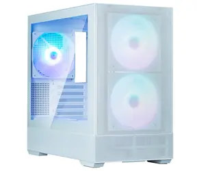 Zalman P30 AIR biela / PC skriňa / 3x 140mm ARGB / USB-A 3.2 / USB-C / temperované sklo / mesh / bez zdroja