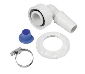 Xavax prípojka sifónu / Nástenná / bez čistiaceho otvoru / O 20-23 mm / 1" DN25