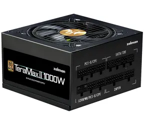 Zalman ZM1000-TMX2 čierna / Zdroj / 1000 W / 80+ Gold / ATX3.0 / aPFC / modulárne