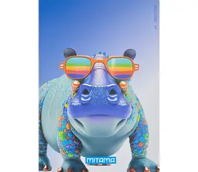 Mitama Animal hroch / Zošit / A4 / linajkový s okrajmi / 40 +2 listov