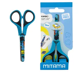 Mitama Good Vibes modrá/čierna / Nožnice detské / 13 cm