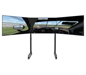 Next Level Racing Round Tube Triple Monitor Stand / Samostatný stojan pre 3 monitory / Freestanding
