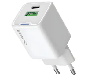 Colorway GaN 35W biela / Sieťová nabíjačka / 1x USB-C / PD / PPS / QC