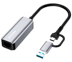 Colorway adaptér USB-C a USB-A na RJ45 / Sieťový adaptér / 18 cm
