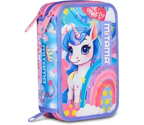 Mitama Triplo Rainbow / Školský peračník / Trojposchodový / Plný / 47 ks