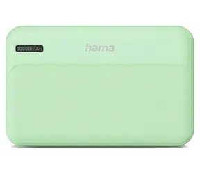 HAMA Pocket 10 zelená / Powerbanka / 10000 mAh / 2x USB-A / 5V / 2.1A