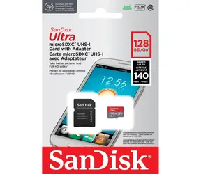 SanDisk Ultra microSDXC 128GB / Pamäťová karta / Class 10 / UHS-I / A1 / čítanie: až 140MB/s