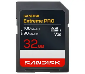 SanDisk Extreme PRO SDHC 32GB / SD karta / čítanie 100 MB/s / zápis 90 MB/s