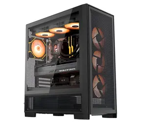 darkFlash AIRNOVA čierna / PC skriňa / E-ATX / Big Tower / 3x 120 mm / USB-C Gen2 / bez zdroja