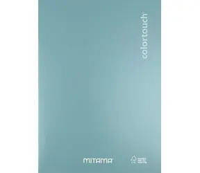 Mitama Color Touch tyrkysová / Zošit / A4 / štvorčekový / 40 +2 listov / 80 g/m2